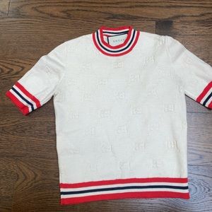 Gucci cream sweater top
